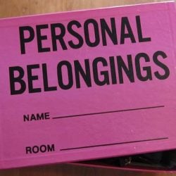 Getting rid of personal belongings?