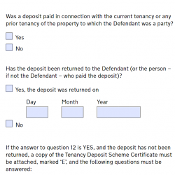 Irrelevant deposit question – Completing N5B form?