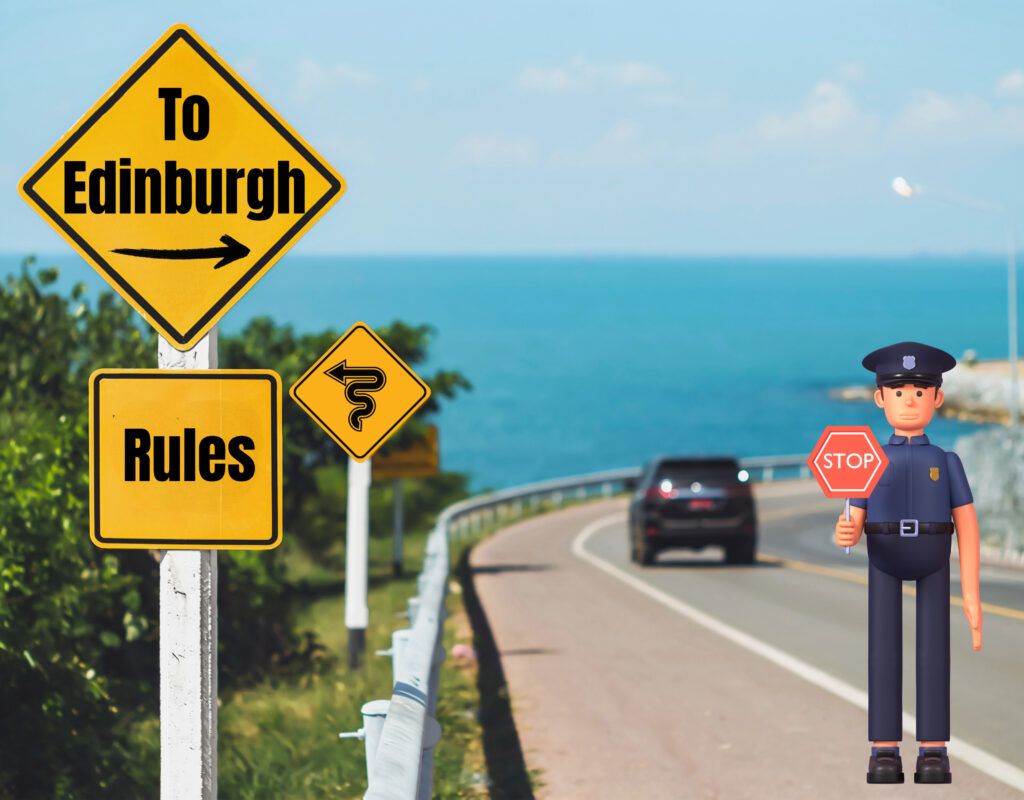 Is it legal to drive to Edinburgh?