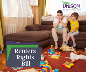 pic of UNISON logo Renters Rights Bill