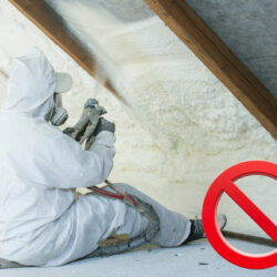 Homes left unmortgageable due to spray foam insulation