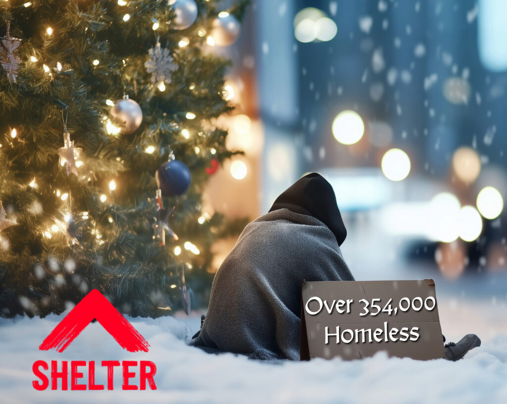 Rising rents and evictions leave thousands homeless this Christmas claims Shelter