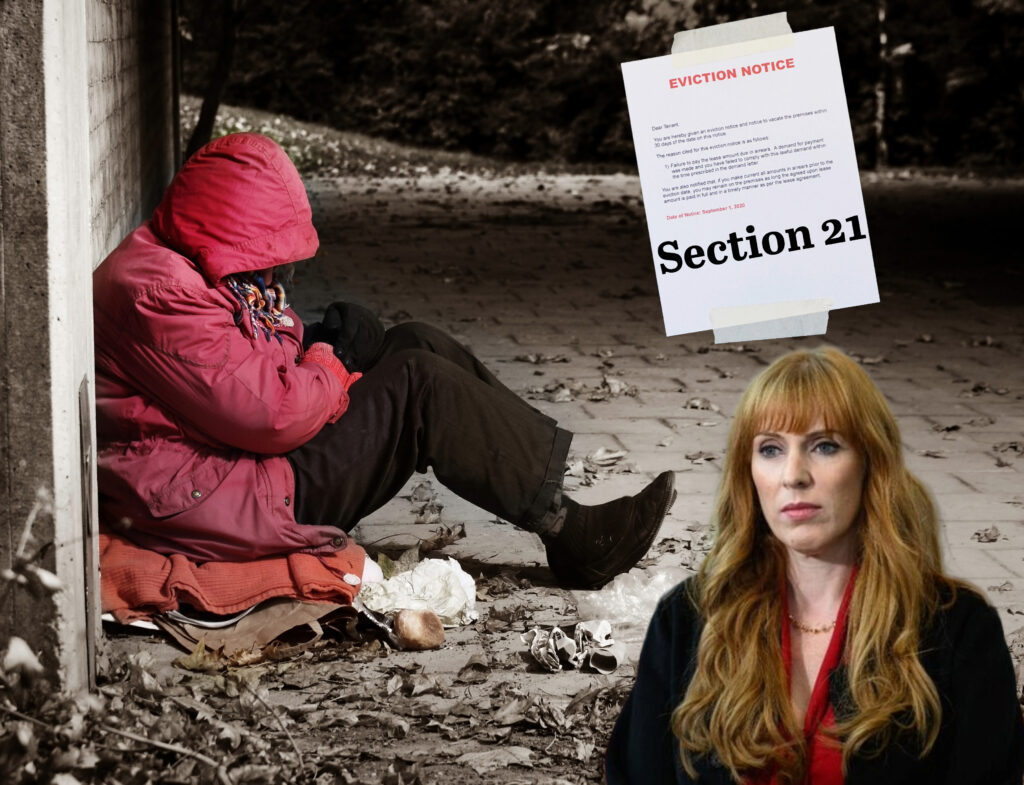 Angela Rayner slams Section 21 evictions as cause of homelessness