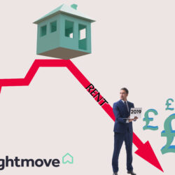 Rents outside London fall for the first time since 2019